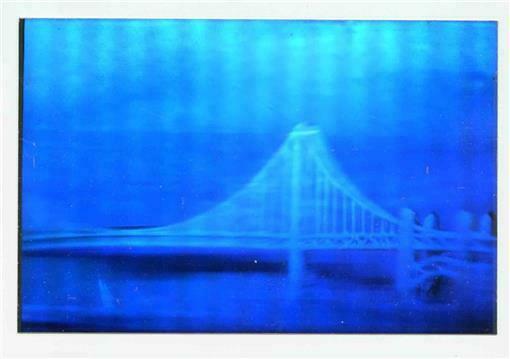 Golden Gate Bridge 50th Anniversary 1937-1987 3d Hologram Postcard