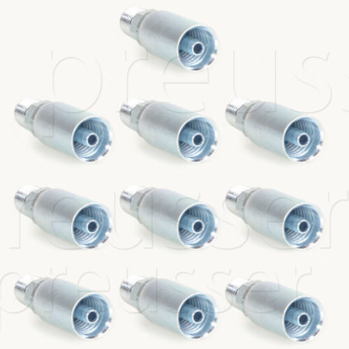 Lot Of 10 Hose Crimps 1/4" Npt Male Fittings For Carpet Cleaning