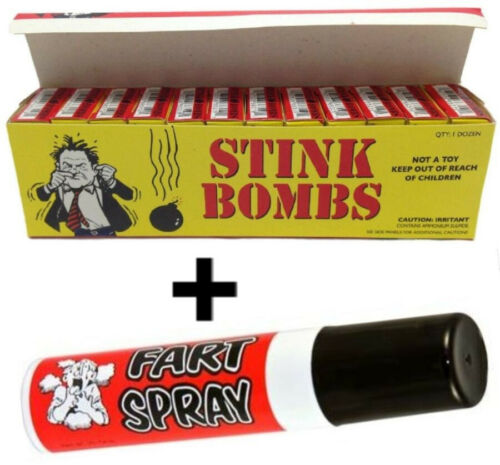 (36) Liquid Stink Bombs ~ Butt Crack Ass Smell + (1) Fart Spray ~combo Set~