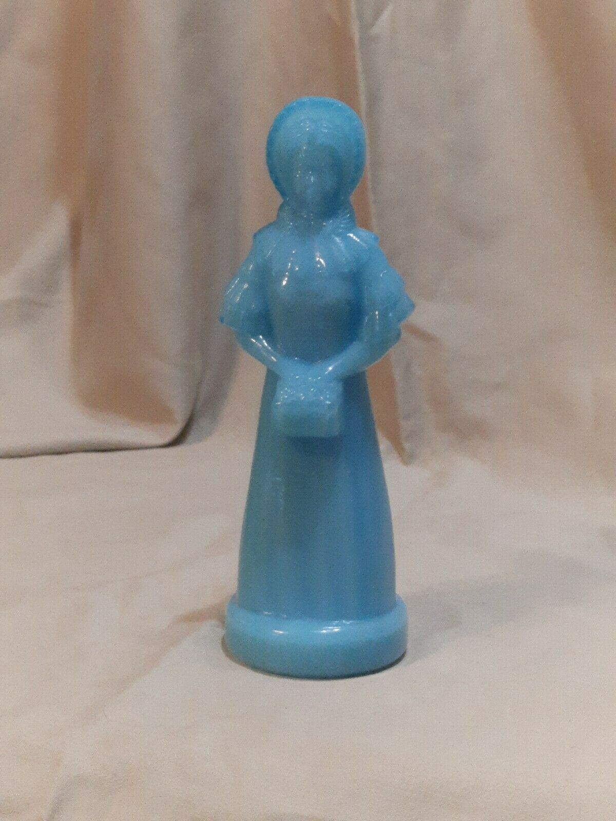 Degenhart Figurine 5.25" Priscilla Colonial Lady Bridesmaid Powder Blue W/logo