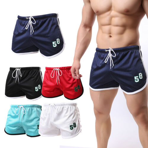 Men's Summer Casual Sports Gym Shorts Running Jogging Trunks Beach Breathable