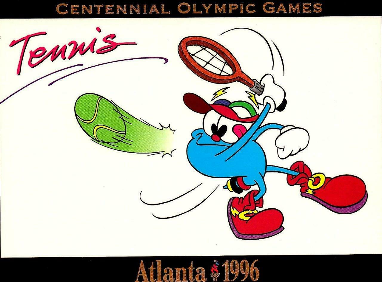 Picture Postcard-  Atlanta Olympics 1996- Tennis  Bk14