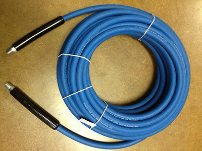 100' Carpet Cleaning High Pressure Solution Hose 1/4" Blue New 3000 Psi