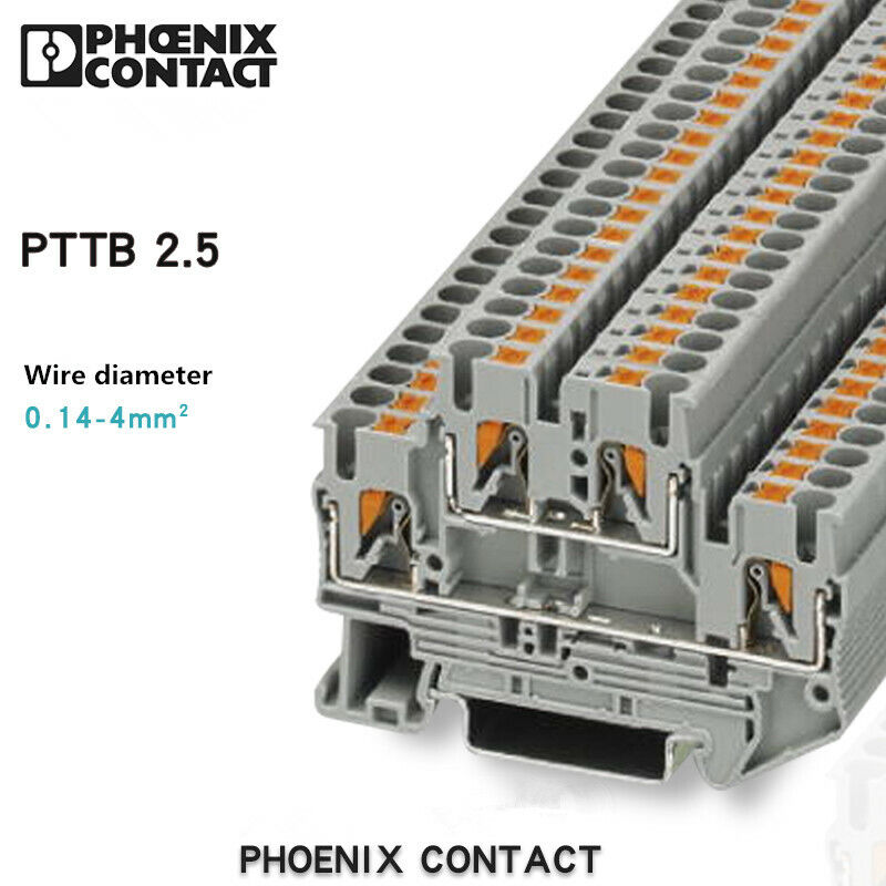 50pcs Phoenix Terminal Block In-line Connection Double Layer Pttb2.5 3210567