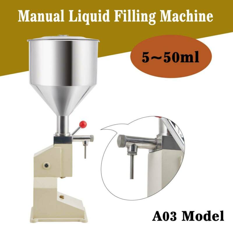 Manual 5-50ml Liquid Filling Machine Cosmetic Filler Cream Shampoo Paste Water