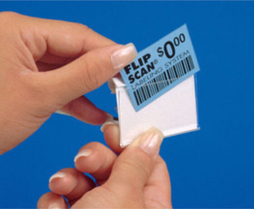 Quantity/box Of 100 Fslh#30-0064, Clear Flip Scan Label Holders