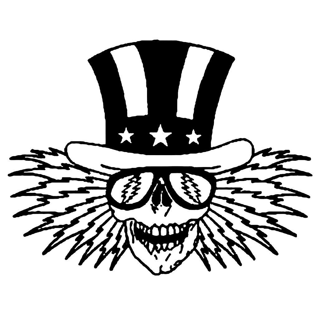 Grateful Dead Uncle Sam Vinyl Decal Sticker Jerry Garcia Hippie Rock n Roll