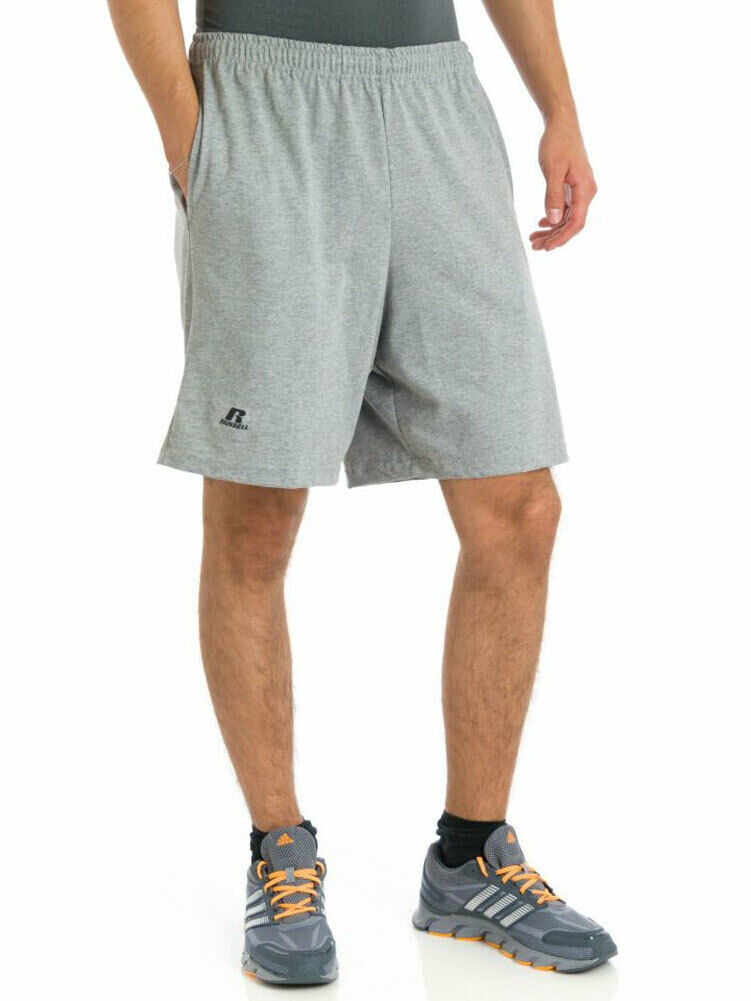 Russell Athletic Men's Basic Cotton Jersey Athletic Pocket Shorts 25843m0
