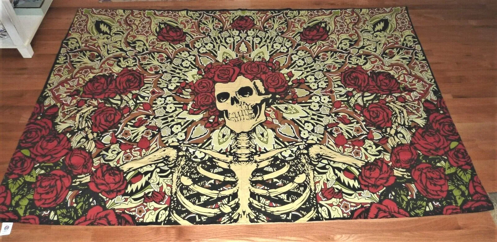 Grateful Dead Skull & Roses Tapestry Surreal Entertainment License 60x90"