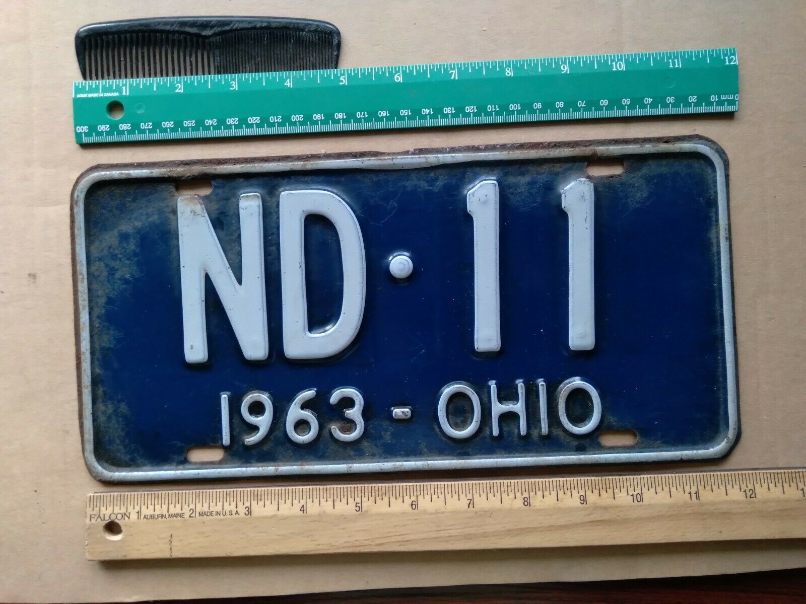 License Plate, Ohio, 1963, Nd - 11