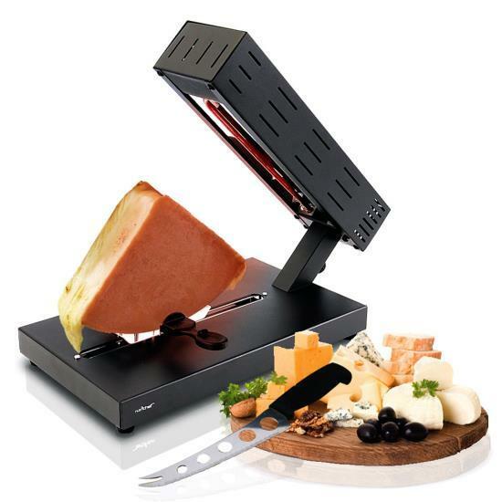 NutriChef PKCHMT26 Electric Cheese Melter | Swiss Style Cheese Raclette Server