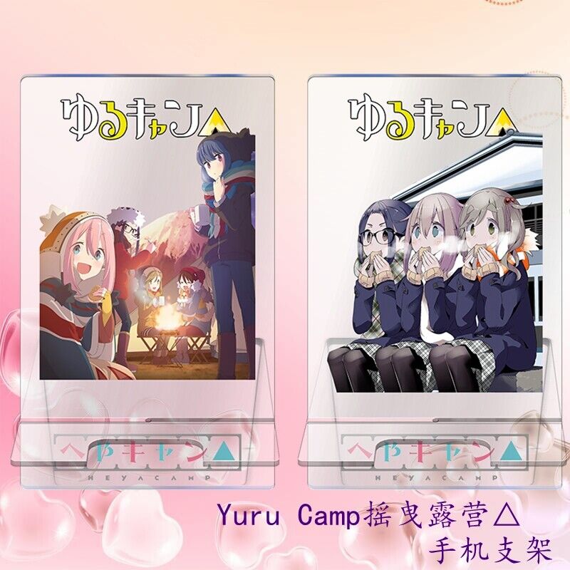 Yuru Camp Animation Peripheral Acrylic Cartoon Desktop Mobile Phone Holder Gift